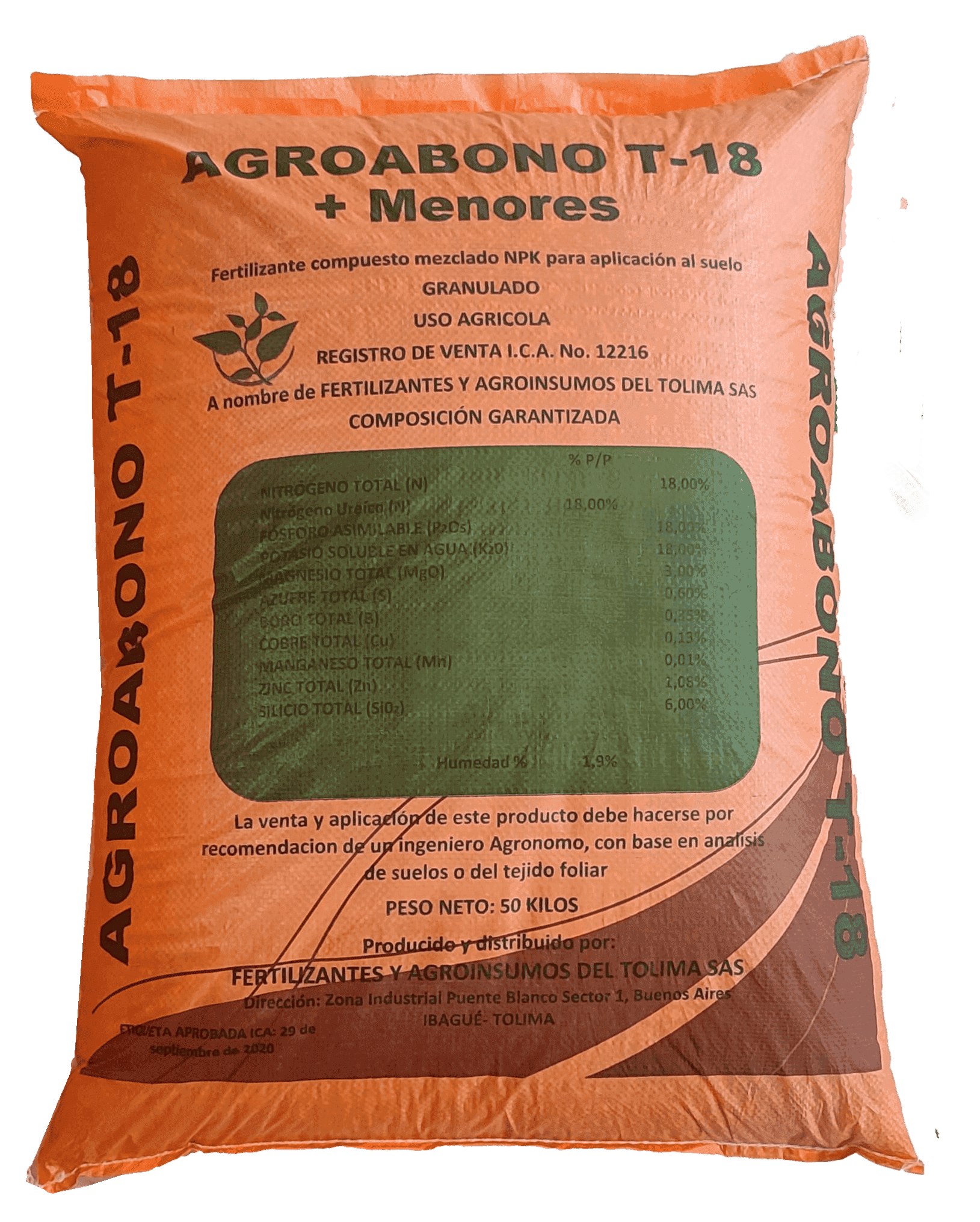 Imagen de AGROABONO T-18 + Menores